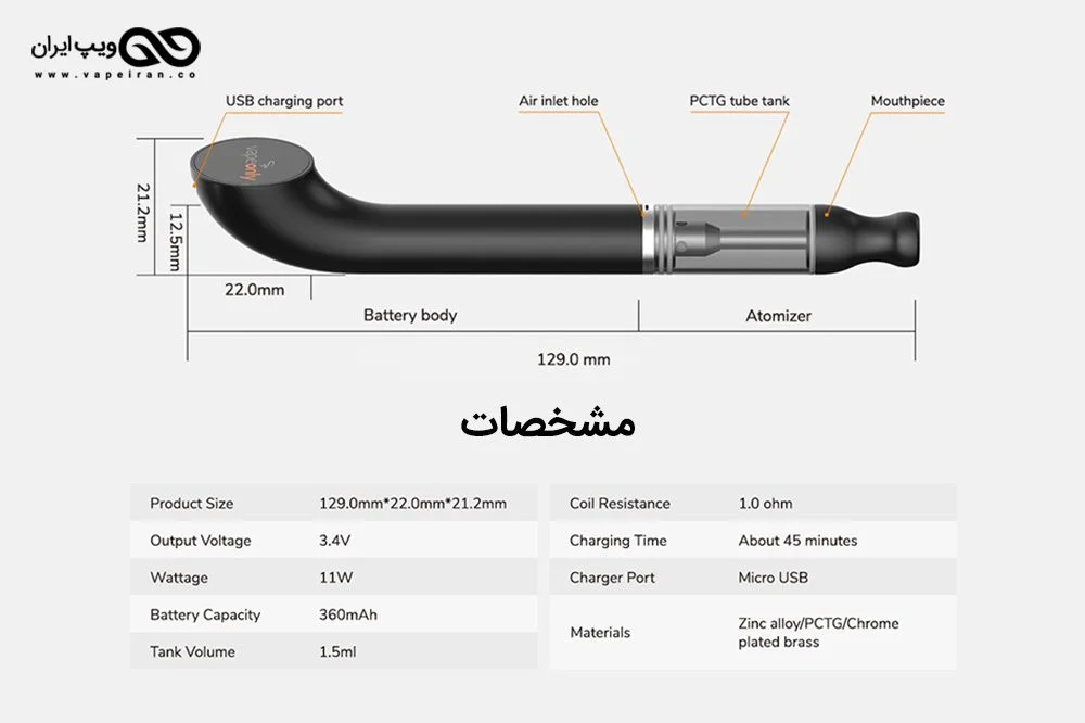 ویپ اونلی ویپایپ مینی VapeOnly vPipe Mini VapeOnly vPipe Mini cover1