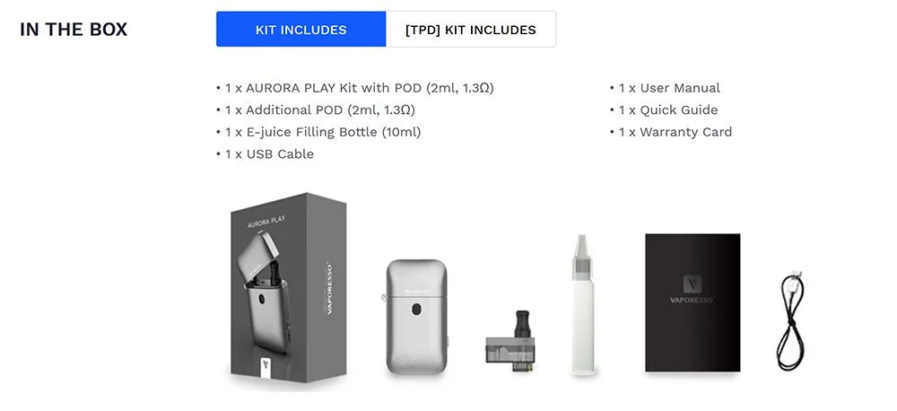 ویپ پاد وپرسو آرورا پلی Vaporesso Aurora Play cover in