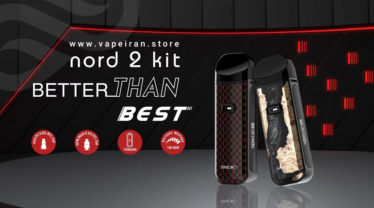 ویپ پاد اسموک نورد 2 Smok Nord2 Kit smok nord2 pod vape banner