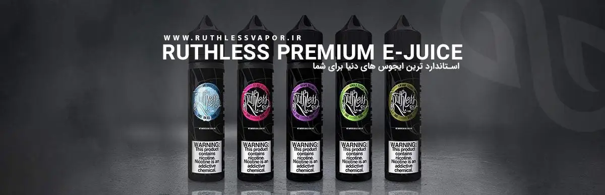 جویس آناناس ، انبه و مرکبات Ruthless Junge Fever Ruthles Ejuice Banner Content
