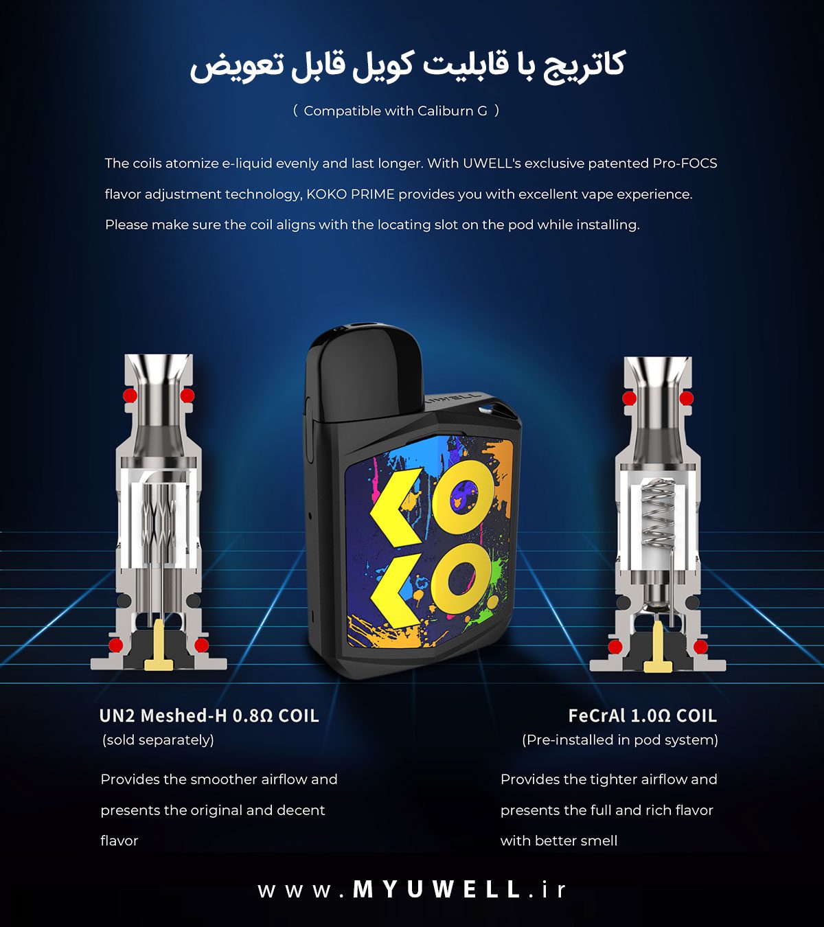 UWell Caliburn Koko Prime Content7