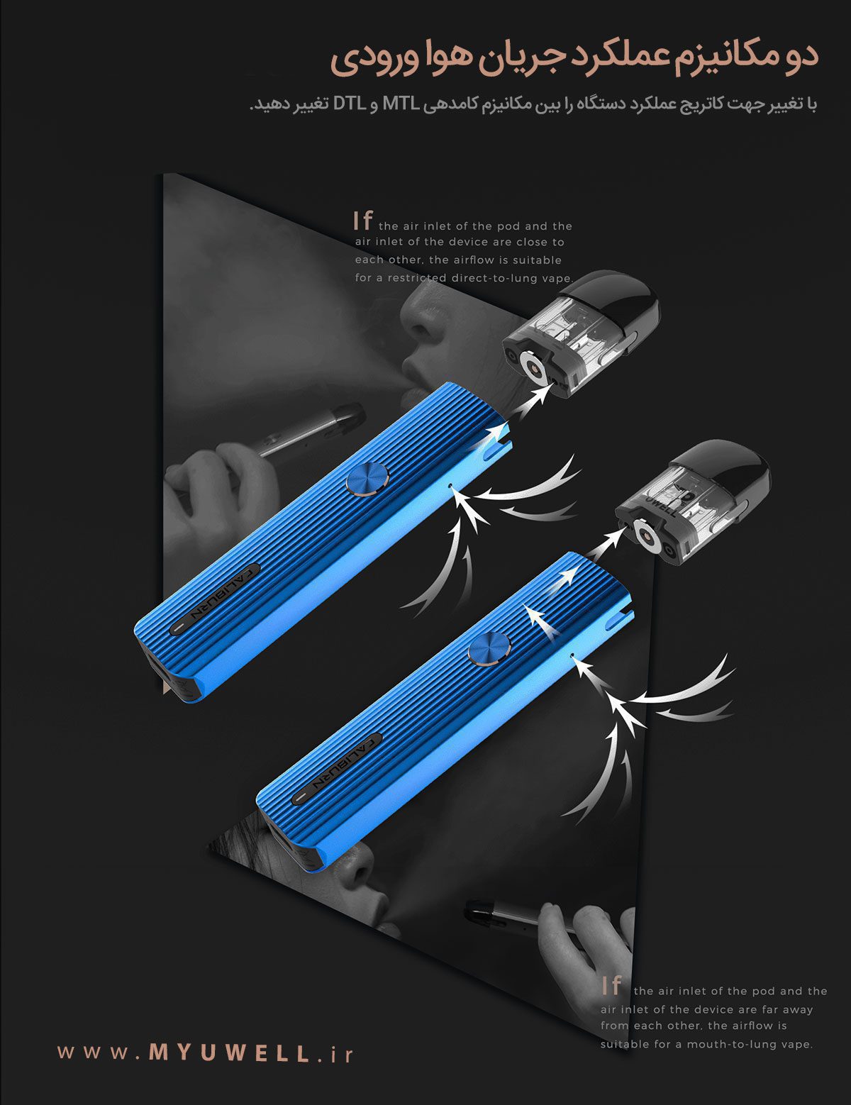 پادسیستم کالیبرن جی UWell Caliburn G Uwell Caliburn G Content4n