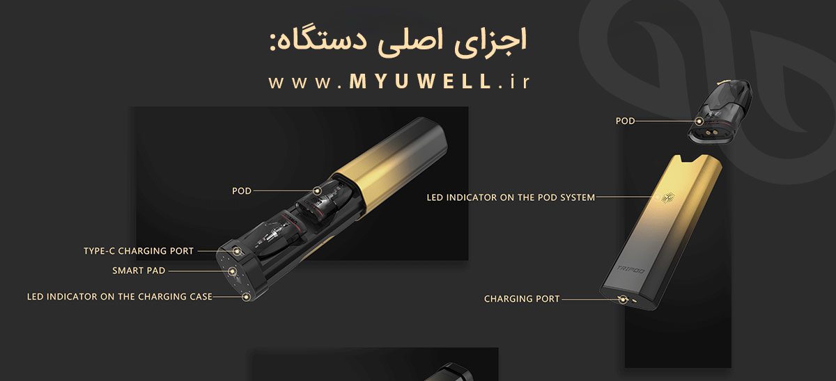 پاد ترایپاد یوول UWell Tripod Uwell Caliburn Tripod Content2