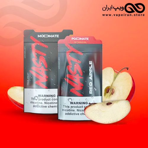 Nasty-RedApple-Eliquid2 Nasty Red Apple ایجوس سالت پادمیت نستی با طعم سیب قرمز
