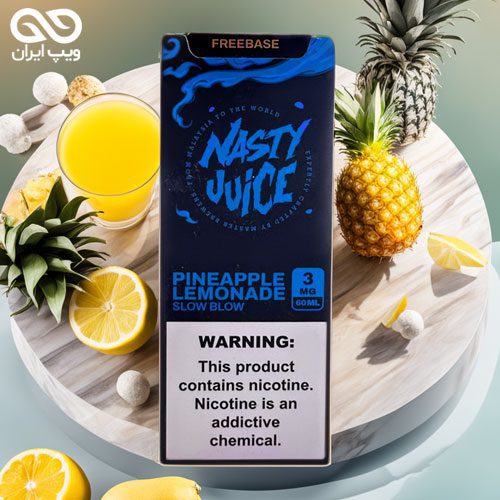 Nasty-Pineapple-Lemonade-Eliquid ایجوس آناناس و لیموناد خنک Nasty Slow Blow