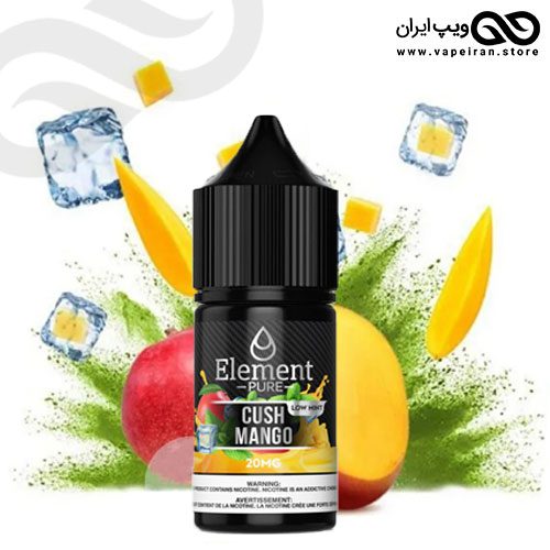 Element-Pure-Cush-Mango-Saltnic2 ایجوس سالت نیکوتین برند المنت پیور ELEMENT PURE SALTNIC ELIQUID