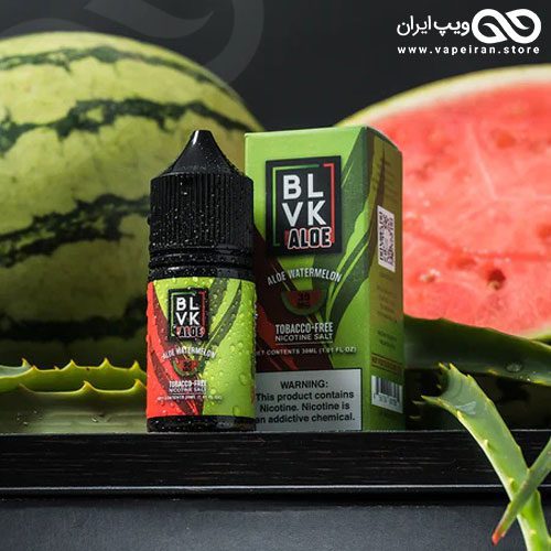 BLVK-Aloe-Watermelon-Saltnic ایجوس سالت آلوئه ورا و هندوانه BLVK Aloe Watermelon