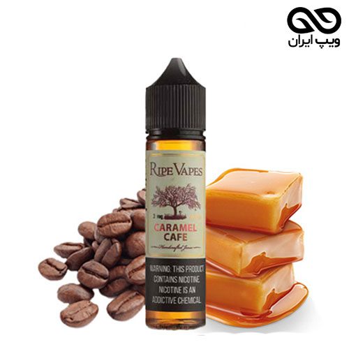 Ripe-Vapes-Caramel-Cafe-Eliquid ایجوس قهوه و کارامل Ripe Vapes Caramel Cafe ایجوس سالت نیکوتین رایپ ویپ کارامل کافه