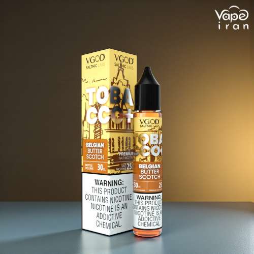 VGOD Tobacco Plus Belgian Butterscotch SaltNic