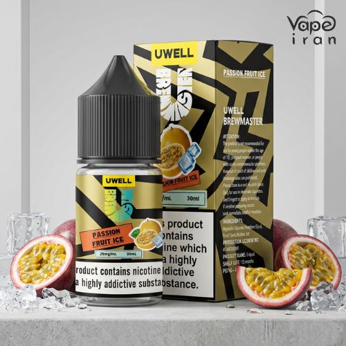 سالت نیکوتین پشن فروت یخ یوول Uwell Passion Fruit Ice 10ml