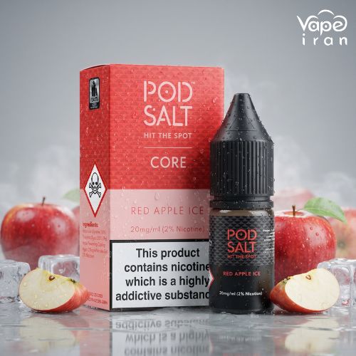 سالت سیب قرمز و یخ پادسالت Pod Salt Red Apple Ice 10ml